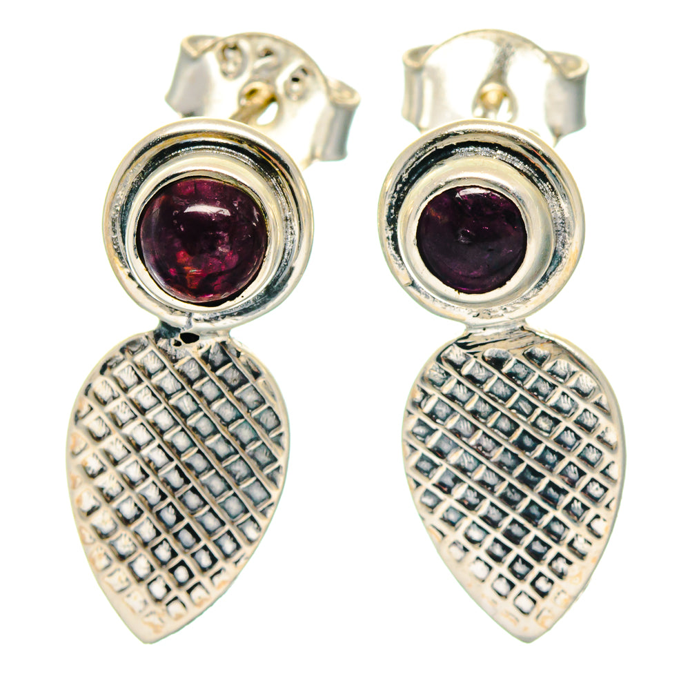 Garnet Earrings handcrafted by Anasilvercos - EARR423228