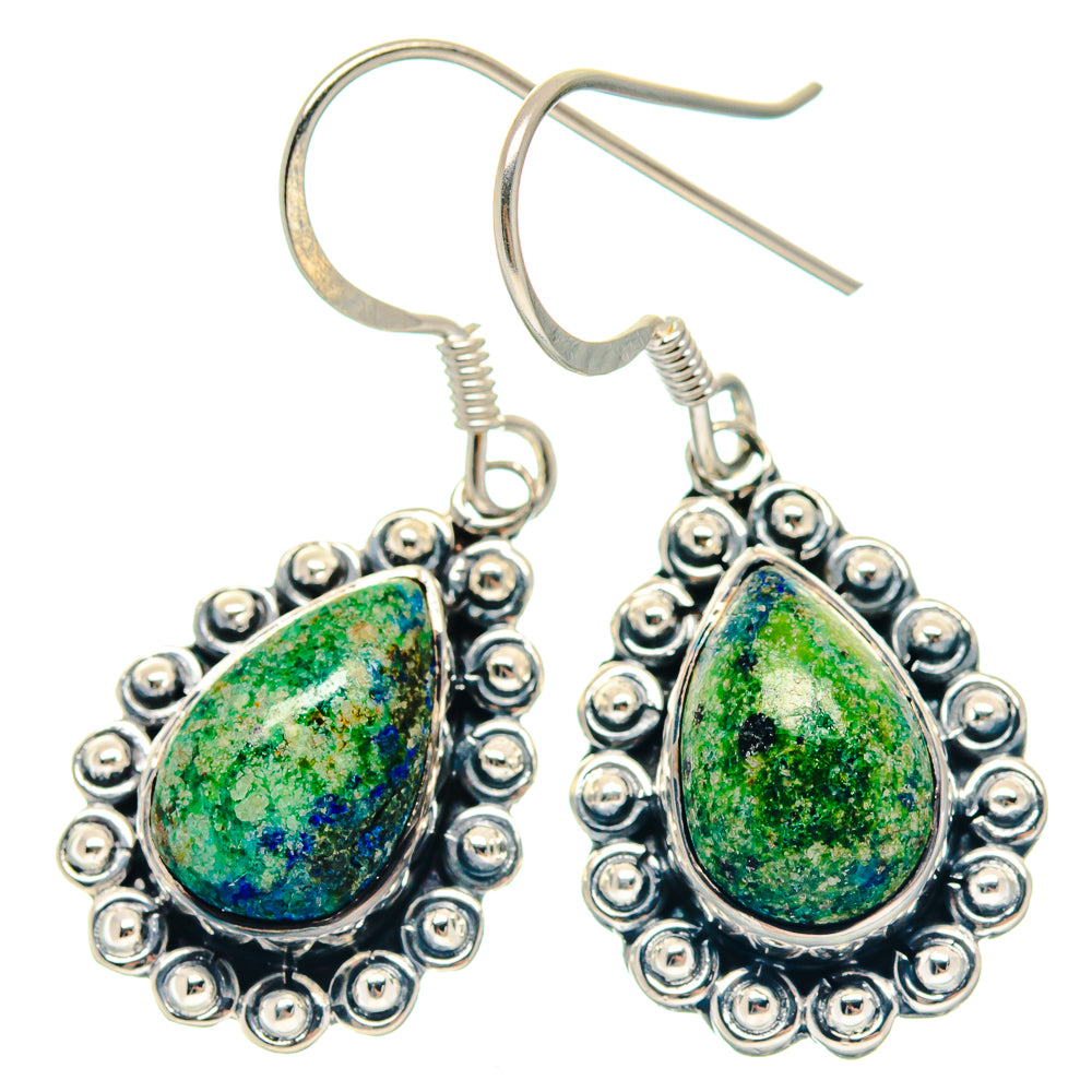 Azurite Earrings handcrafted by Anasilvercos - EARR423235
