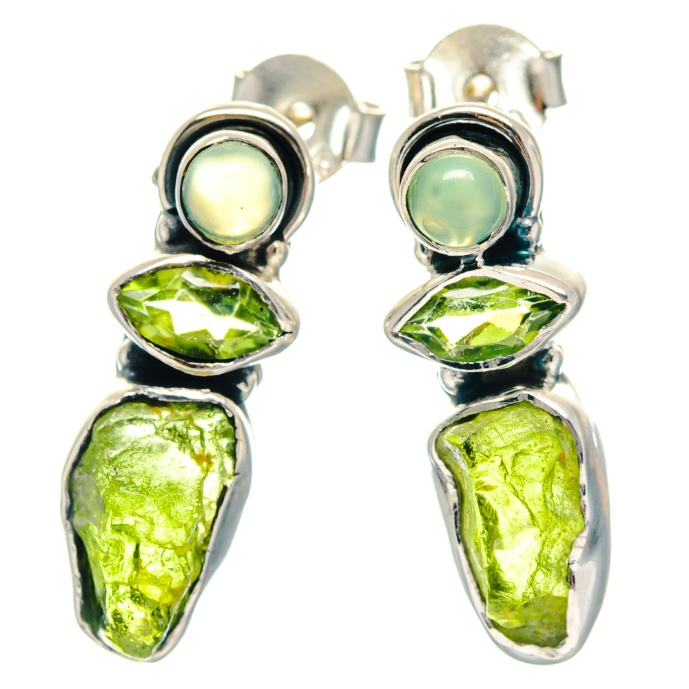 Peridot Earrings handcrafted by Anasilvercos - EARR423241