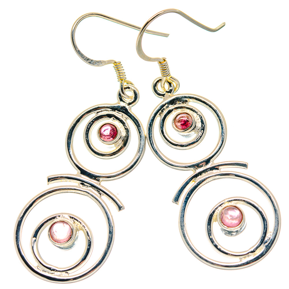Pink Tourmaline Earrings handcrafted by Anasilvercos - EARR423257