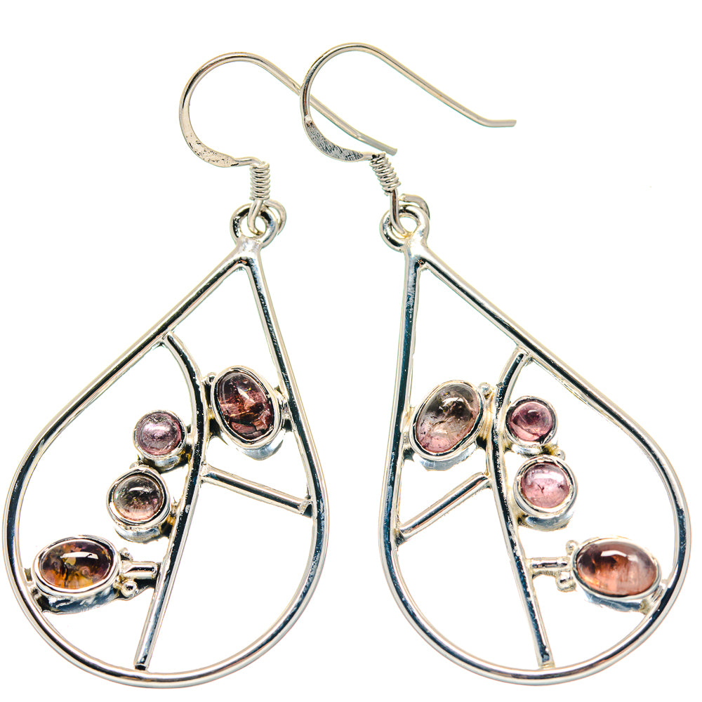 Pink Tourmaline Earrings handcrafted by Anasilvercos - EARR423259