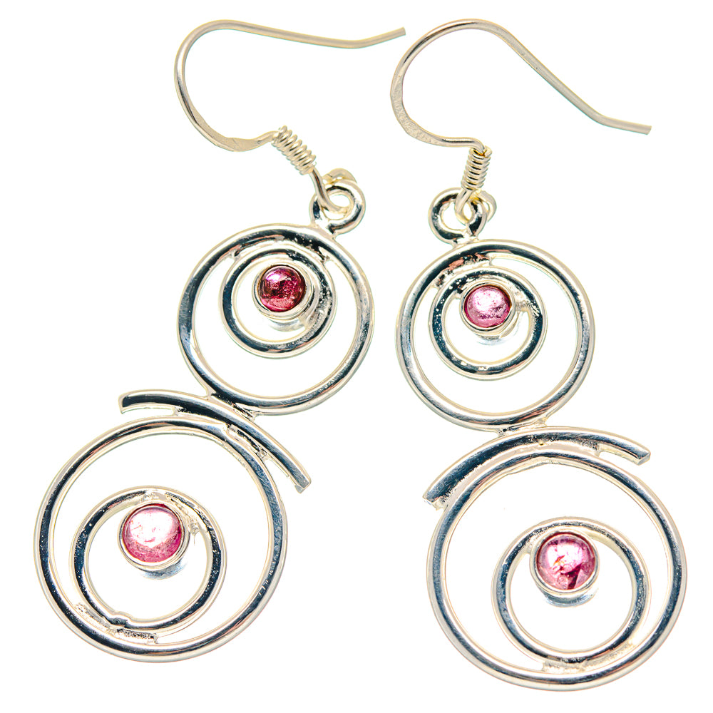 Pink Tourmaline Earrings handcrafted by Anasilvercos - EARR423262