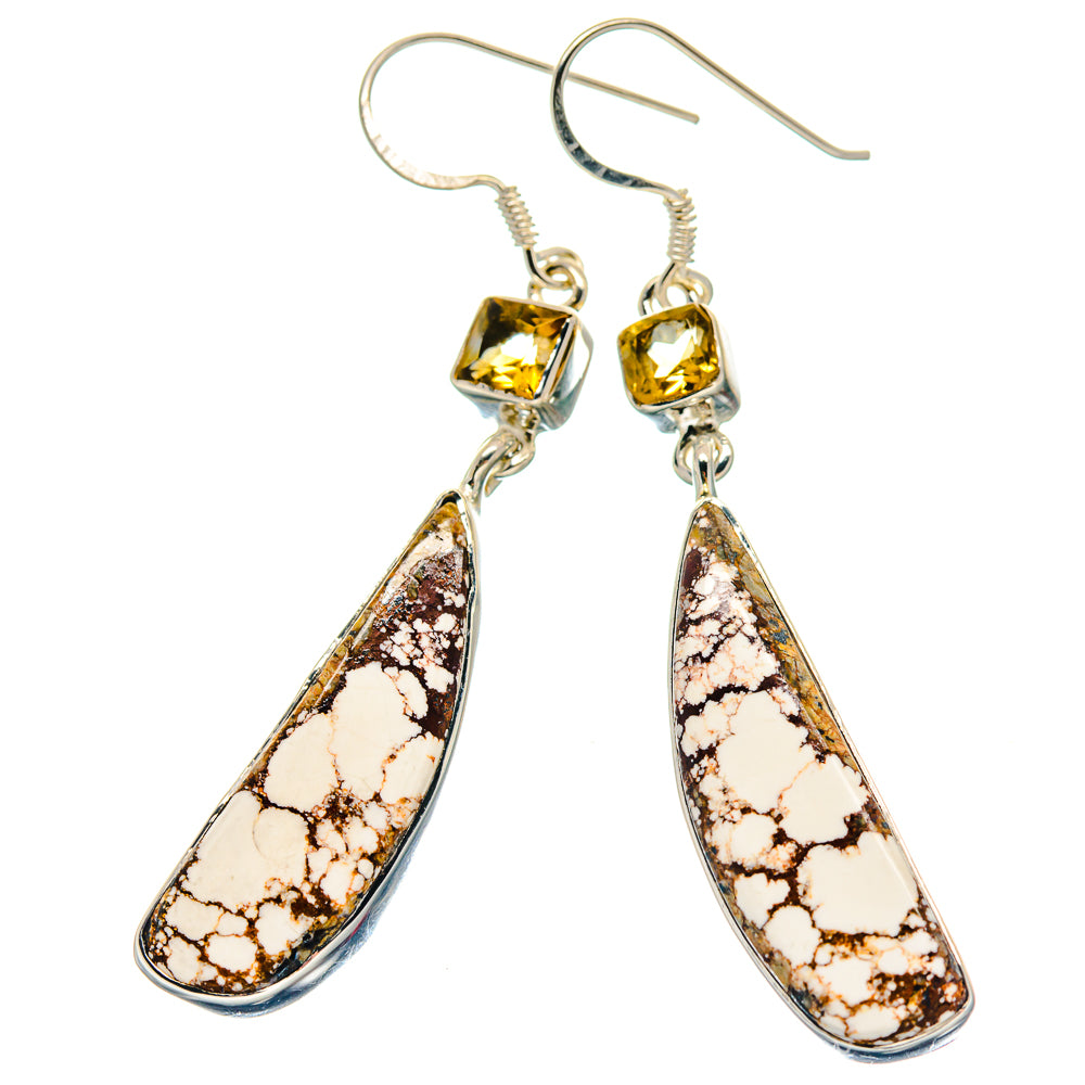 Wild Horse Jasper Earrings handcrafted by Anasilvercos - EARR423264