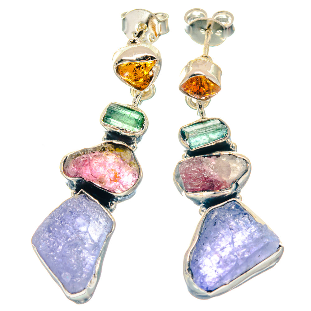 Tanzanite Earrings handcrafted by Anasilvercos - EARR423267