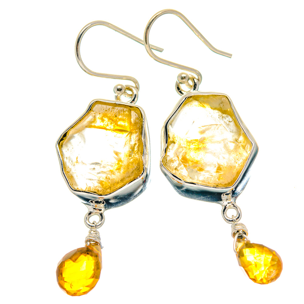 Citrine Earrings handcrafted by Anasilvercos - EARR423269