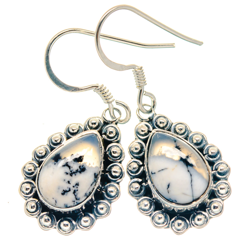 Dendritic Opal Earrings handcrafted by Anasilvercos - EARR423279