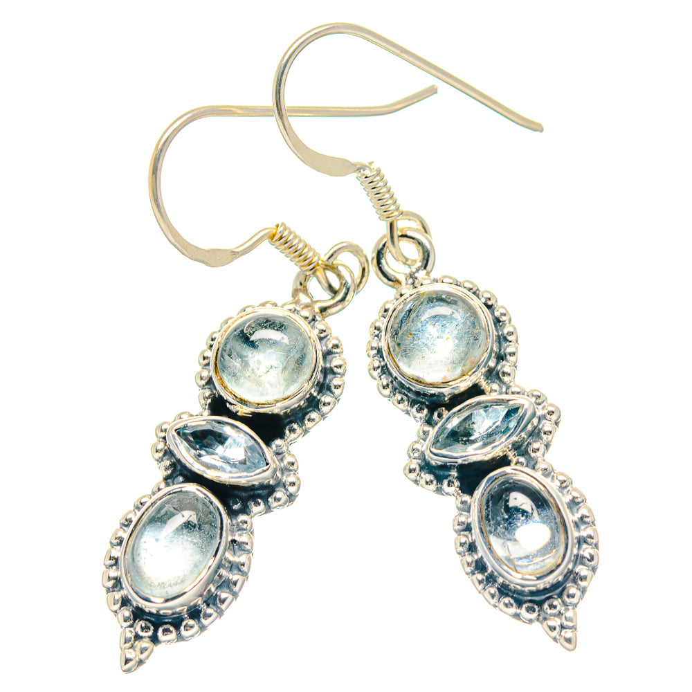 Aquamarine Earrings handcrafted by Anasilvercos - EARR423289