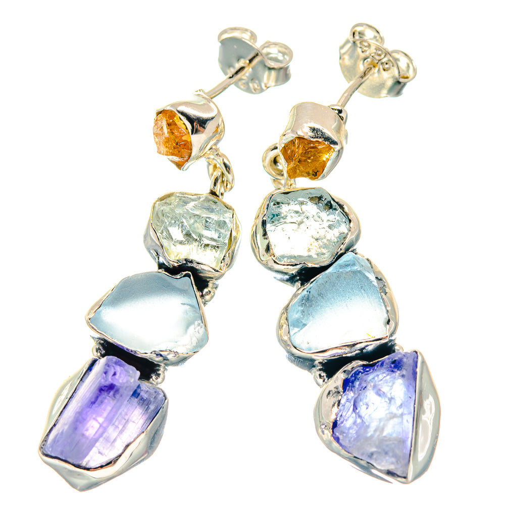 Tanzanite Earrings handcrafted by Anasilvercos - EARR423295