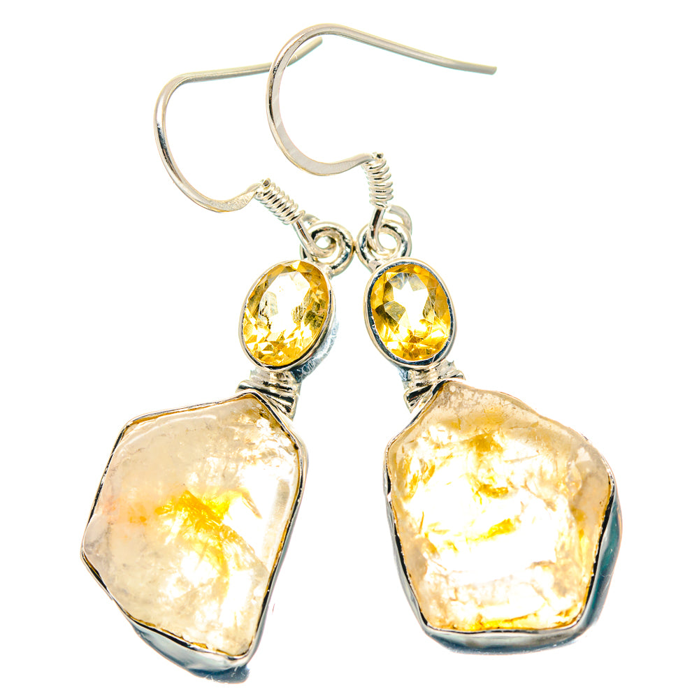Citrine Earrings handcrafted by Anasilvercos - EARR423297