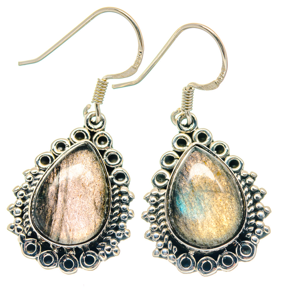 Labradorite Earrings handcrafted by Anasilvercos - EARR423302