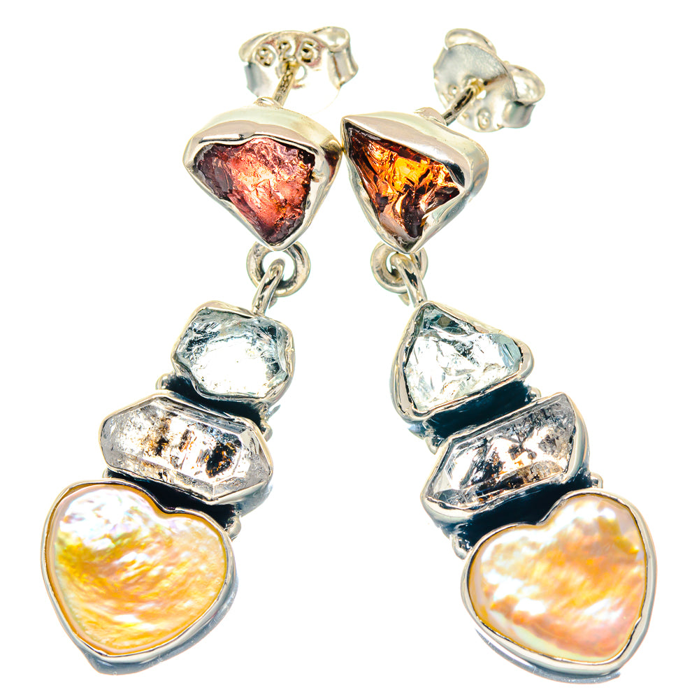 Mother Of Pearl Earrings handcrafted by Anasilvercos - EARR423303
