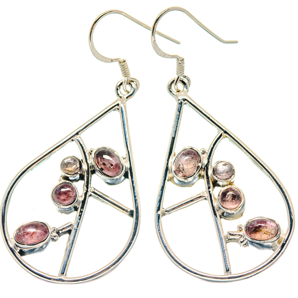 Pink Tourmaline Earrings handcrafted by Anasilvercos - EARR423306