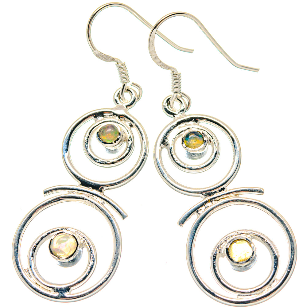 Ethiopian Opal Earrings handcrafted by Anasilvercos - EARR423309