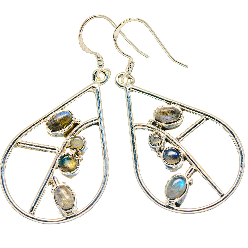Labradorite Earrings handcrafted by Anasilvercos - EARR423312