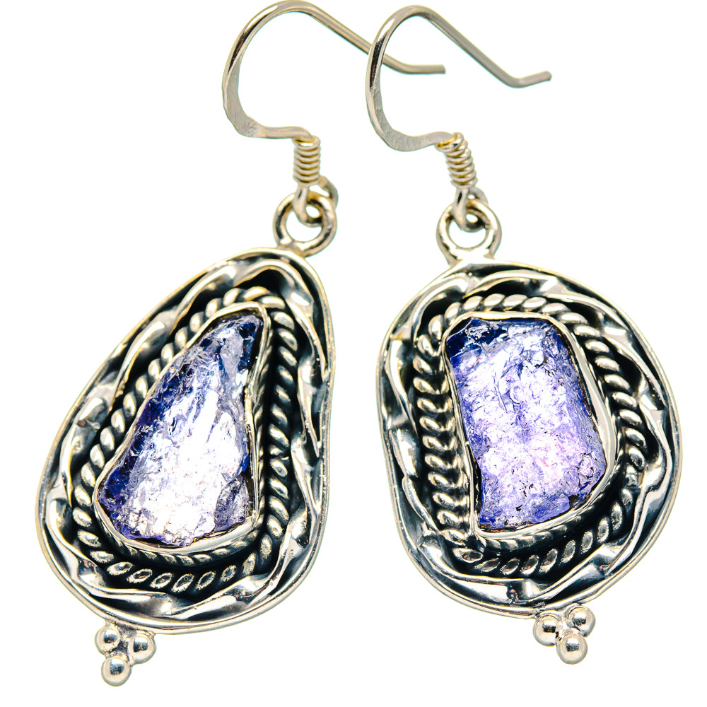Tanzanite Earrings handcrafted by Anasilvercos - EARR423319