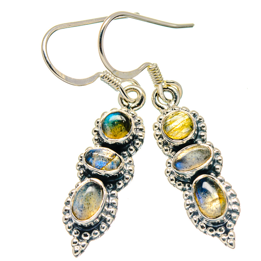 Labradorite Earrings handcrafted by Anasilvercos - EARR423325