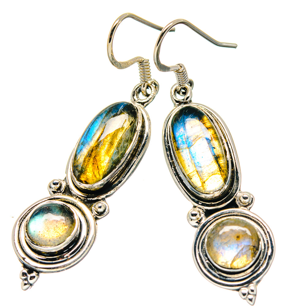 Labradorite Earrings handcrafted by Anasilvercos - EARR423328