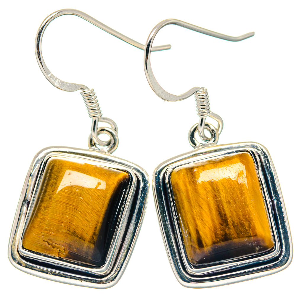 Tiger Eye Earrings handcrafted by Anasilvercos - EARR423335