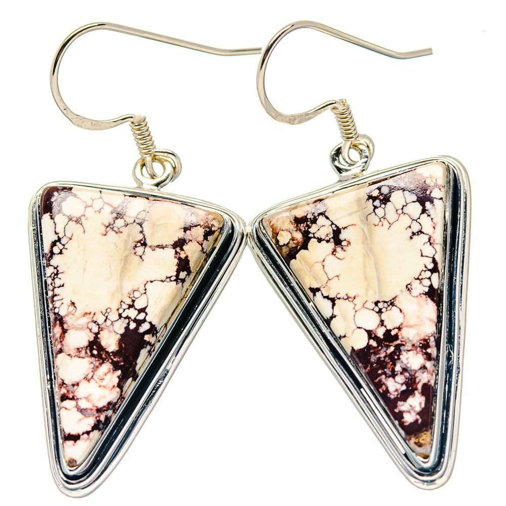 Wild Horse Jasper Earrings handcrafted by Anasilvercos - EARR423339