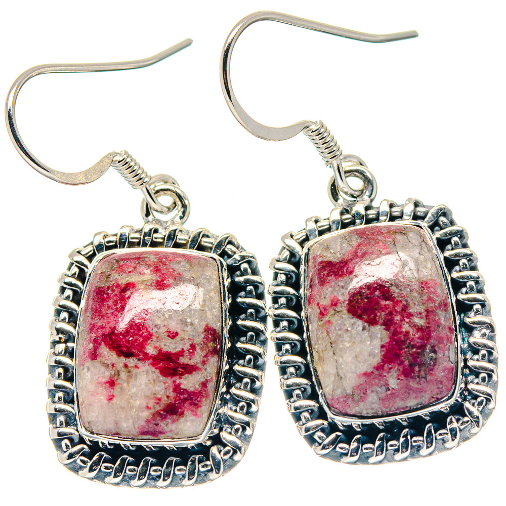 Thulite Earrings handcrafted by Anasilvercos - EARR423342