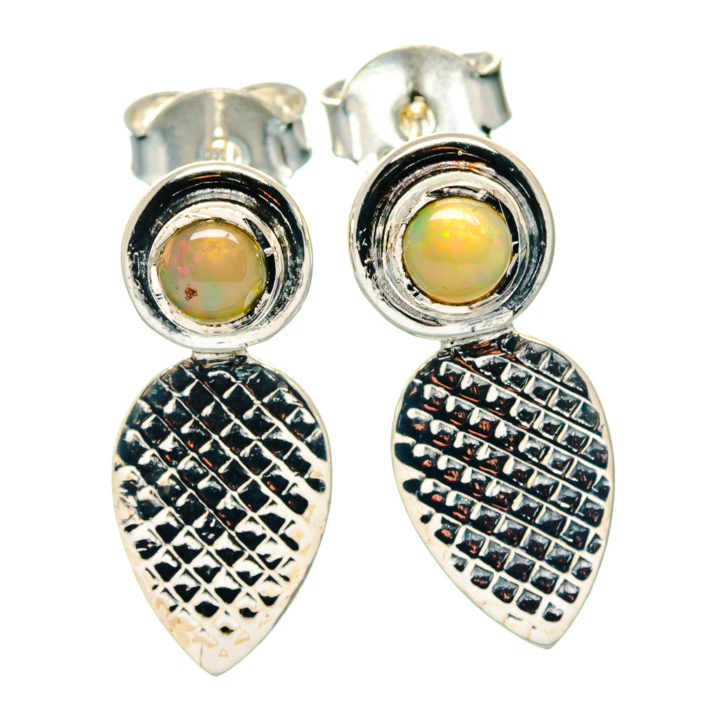 Ethiopian Opal Earrings handcrafted by Anasilvercos - EARR423343 - Photo 2
