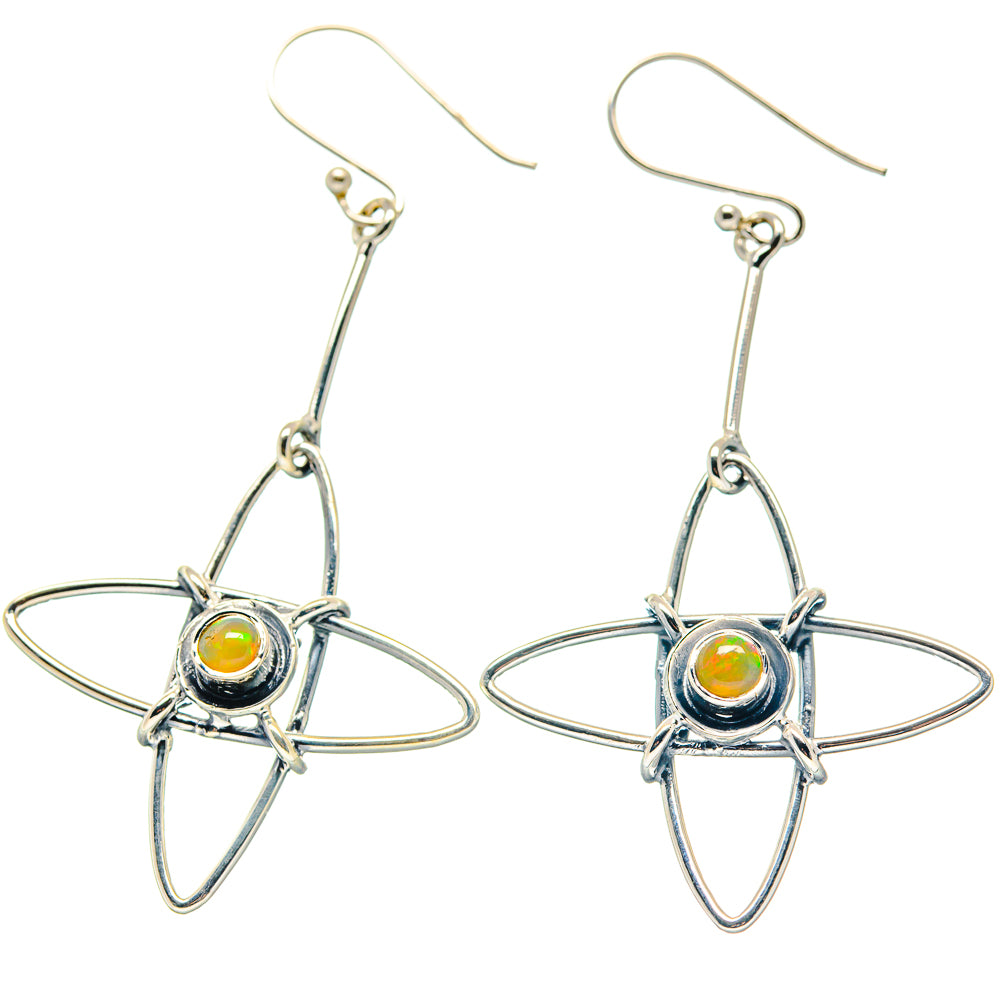 Ethiopian Opal Earrings handcrafted by Anasilvercos - EARR423364