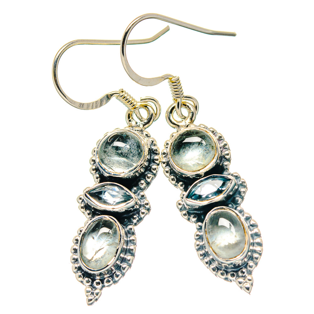 Aquamarine Earrings handcrafted by Anasilvercos - EARR423388