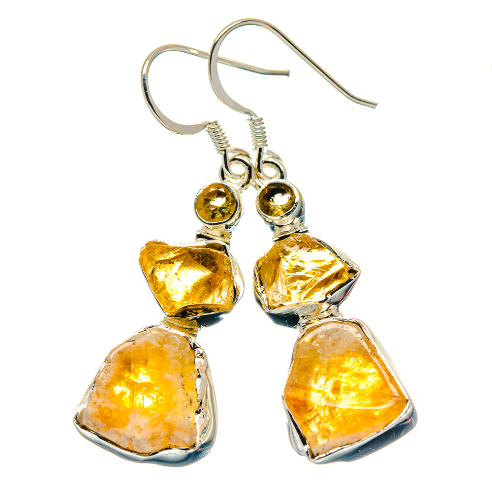 Citrine Earrings handcrafted by Anasilvercos - EARR423390