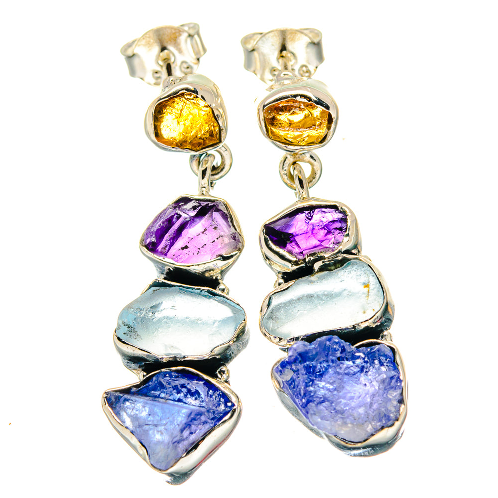 Tanzanite Earrings handcrafted by Anasilvercos - EARR423395