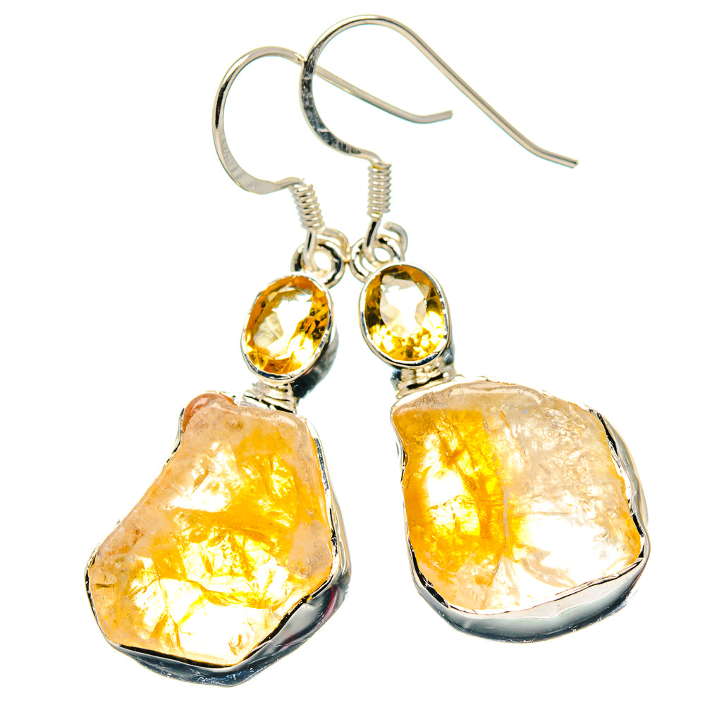 Citrine Earrings handcrafted by Anasilvercos - EARR423396