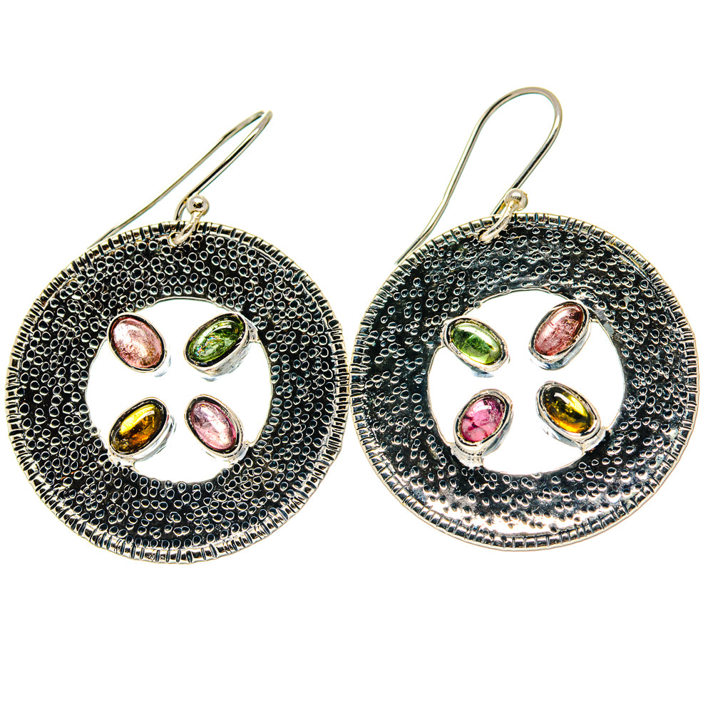 Pink Tourmaline Earrings handcrafted by Anasilvercos - EARR423401