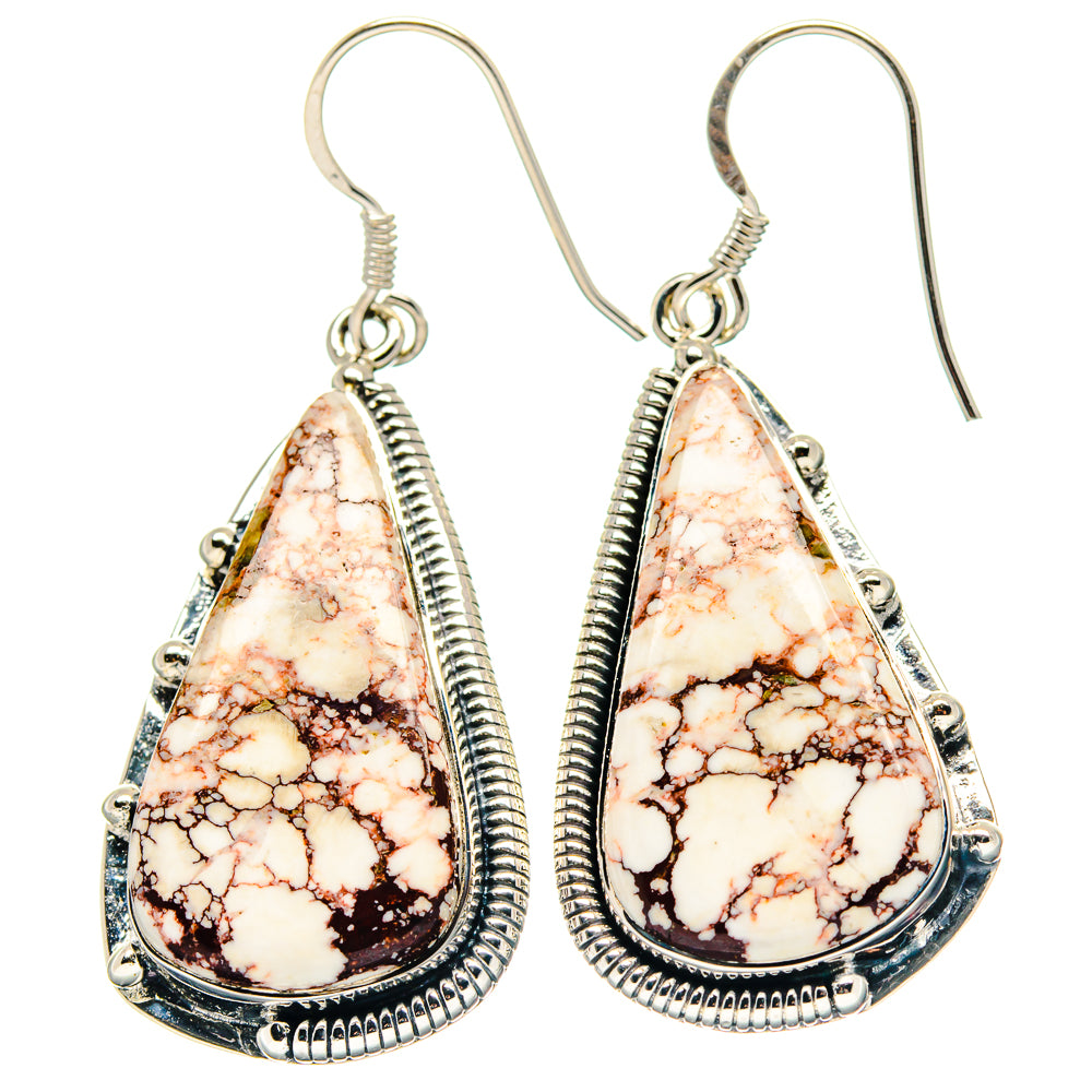 Wild Horse Jasper Earrings handcrafted by Anasilvercos - EARR423406
