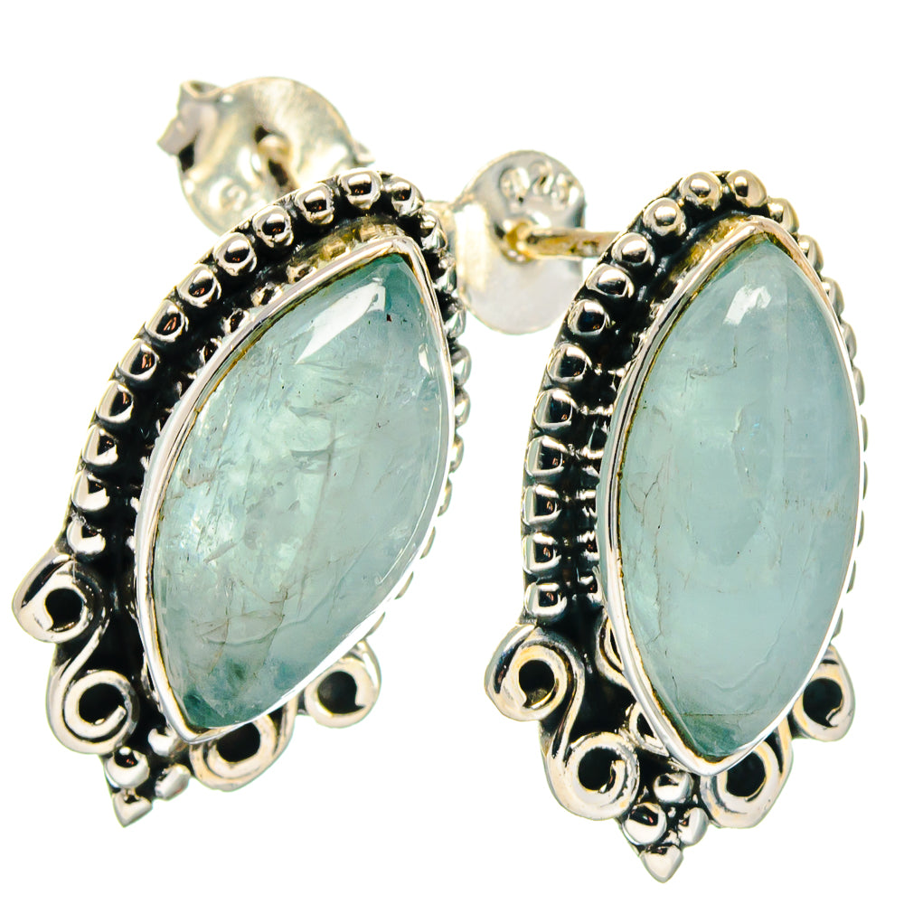 Aquamarine Earrings handcrafted by Anasilvercos - EARR423407