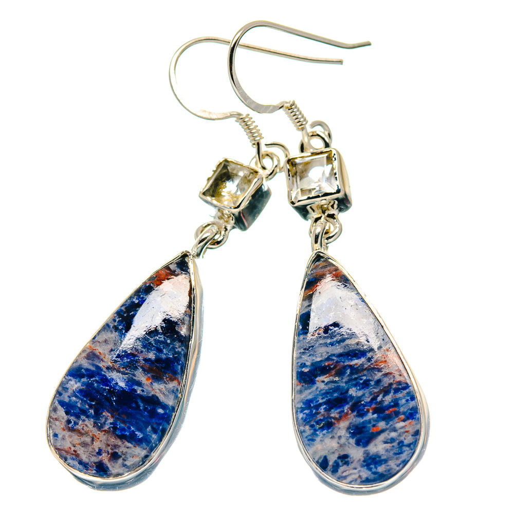 Sodalite Earrings handcrafted by Anasilvercos - EARR423413