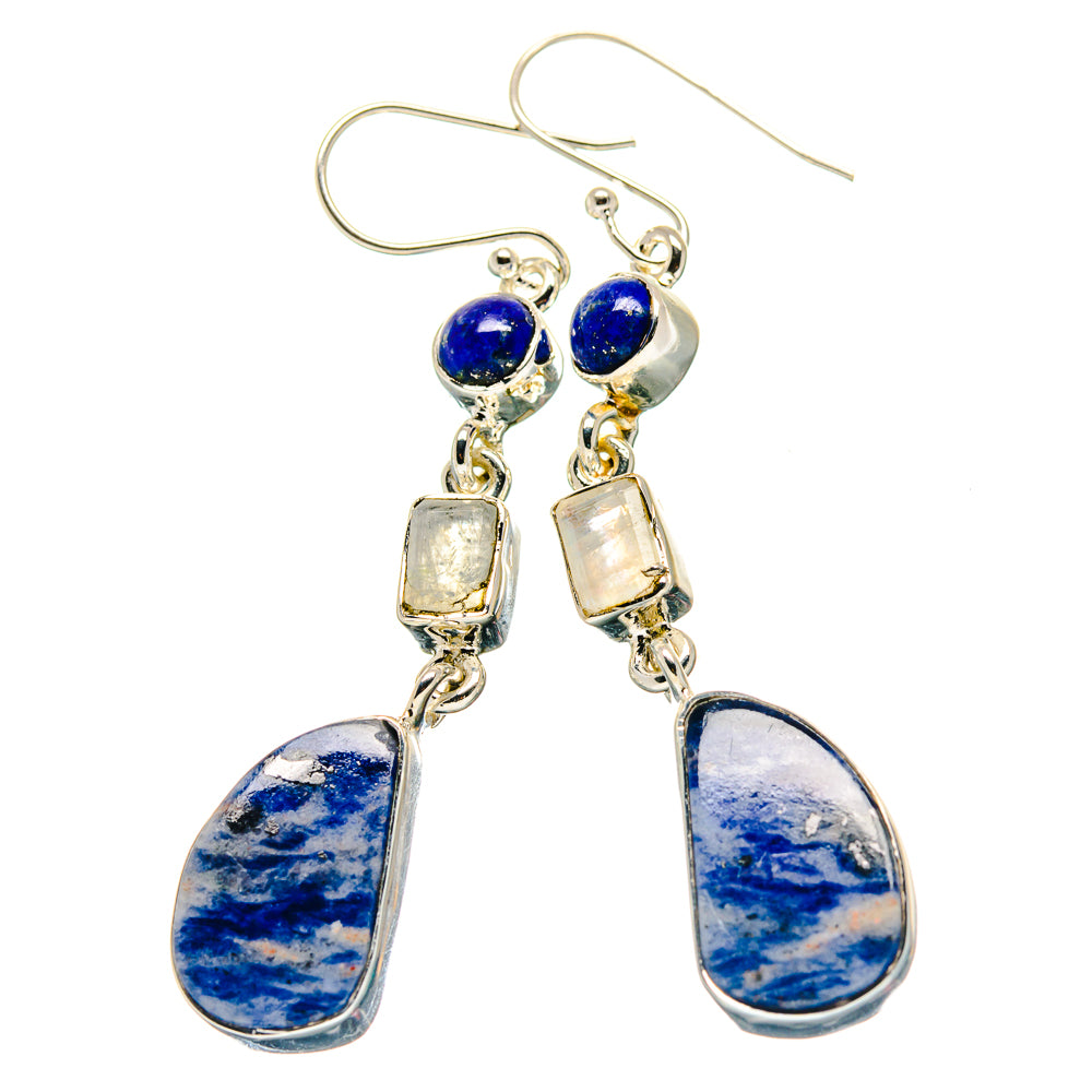 Sodalite Earrings handcrafted by Anasilvercos - EARR423417