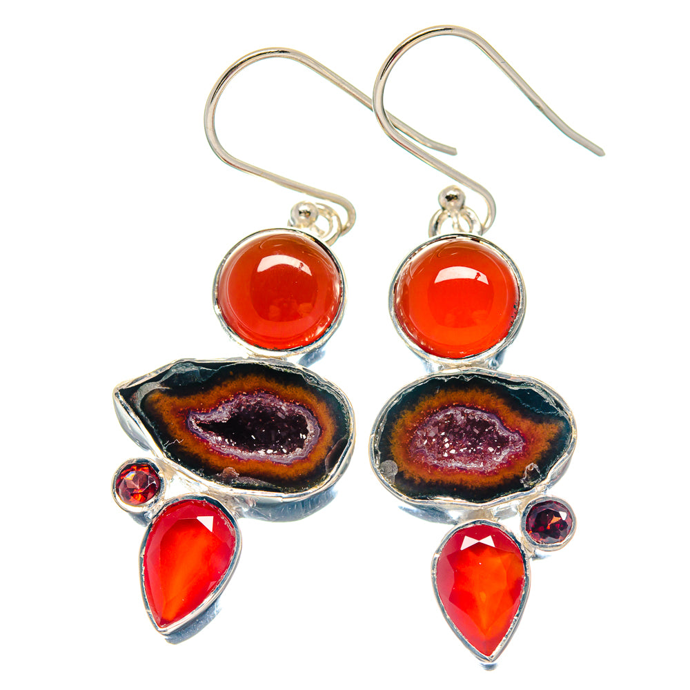 Ammolite Pendants handcrafted by Anasilvercos - EARR423468
