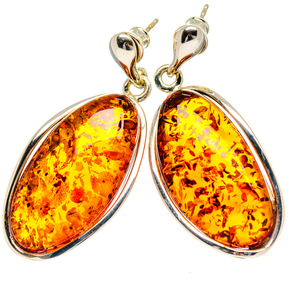 Baltic Amber Earrings handcrafted by Anasilvercos - EARR423518