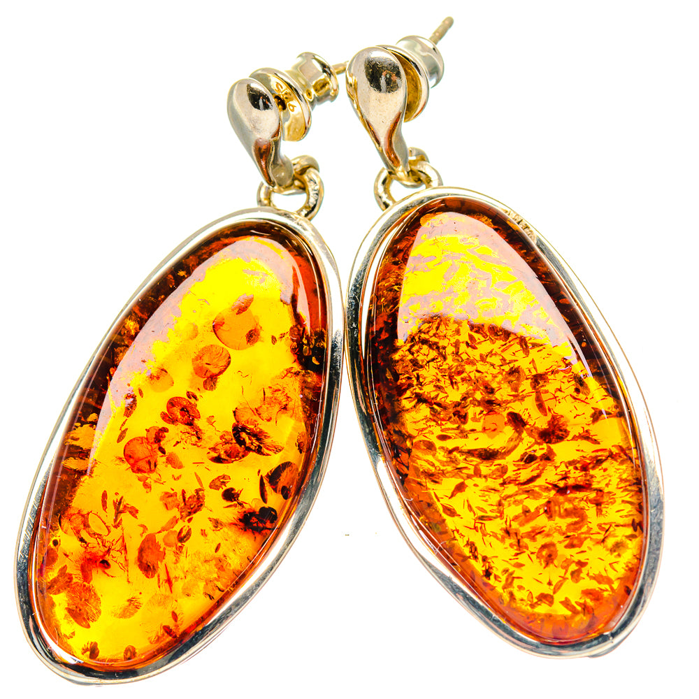 Baltic Amber Earrings handcrafted by Anasilvercos - EARR423527