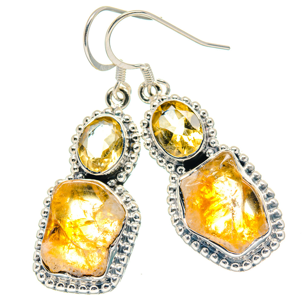 Citrine Earrings handcrafted by Anasilvercos - EARR423531