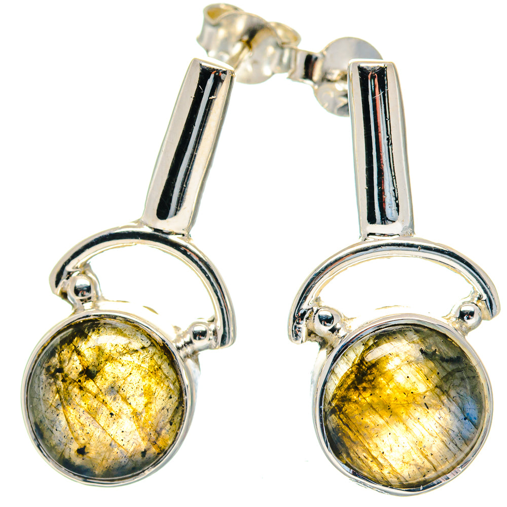 Labradorite Earrings handcrafted by Anasilvercos - EARR423545