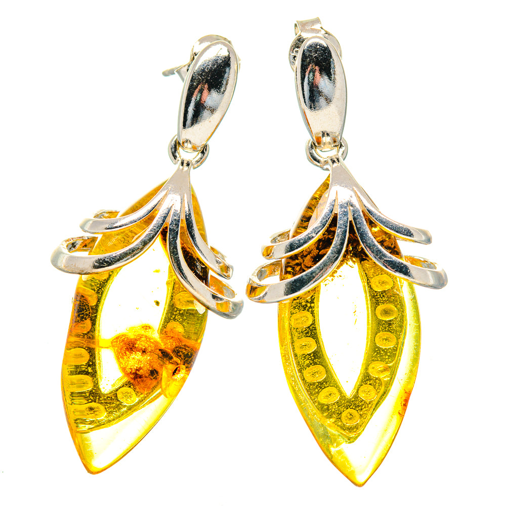 Citrine Earrings handcrafted by Anasilvercos - EARR423546