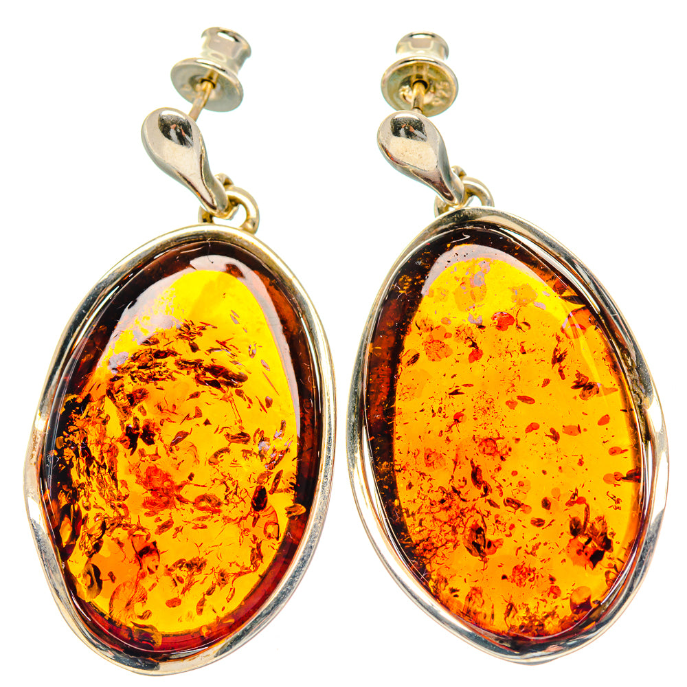 Baltic Amber Earrings handcrafted by Anasilvercos - EARR423547