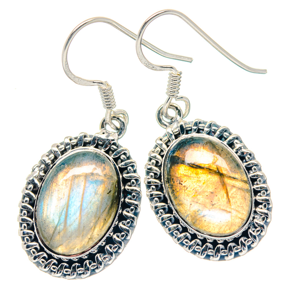 Labradorite Earrings handcrafted by Anasilvercos - EARR423552