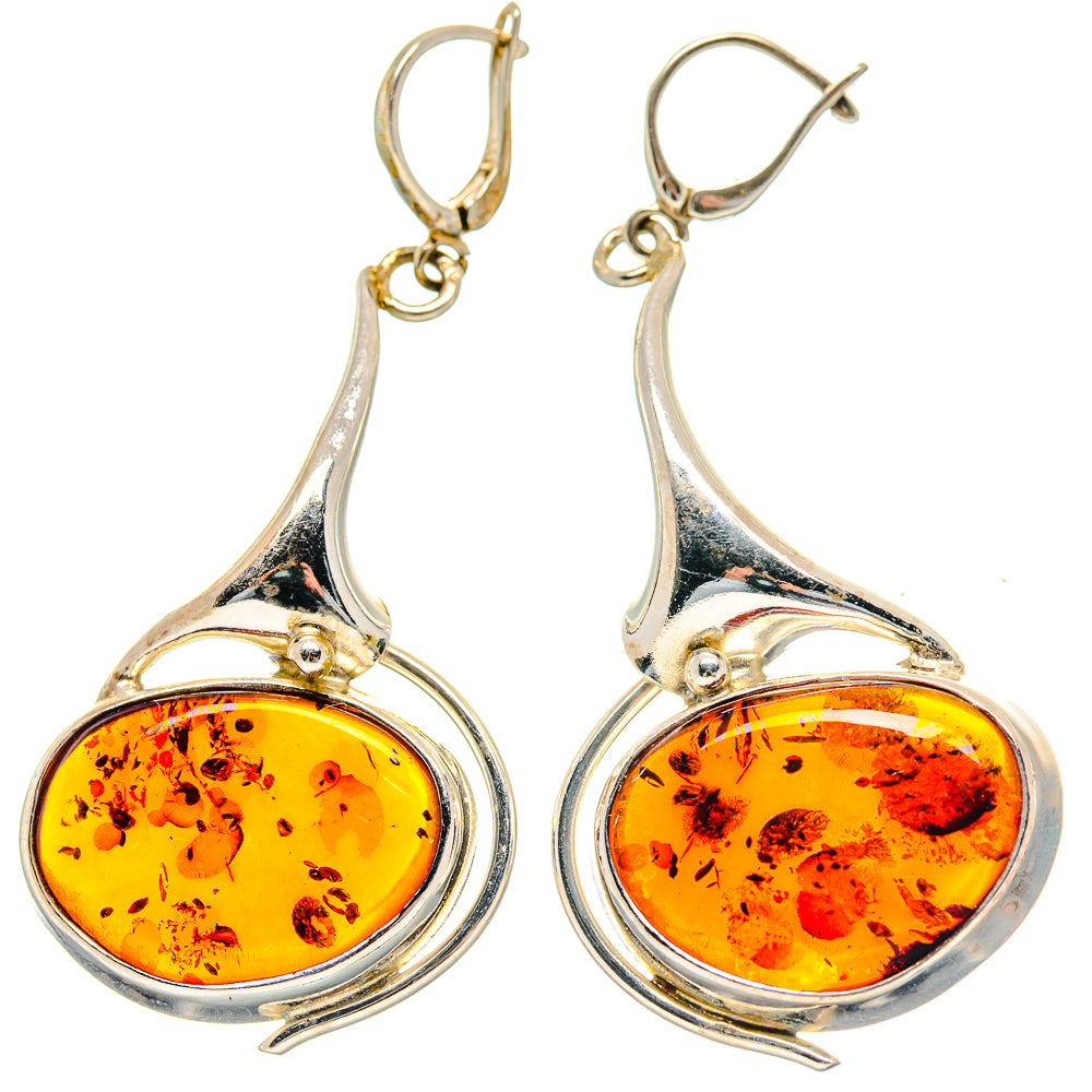 Baltic Amber Earrings handcrafted by Anasilvercos - EARR423556