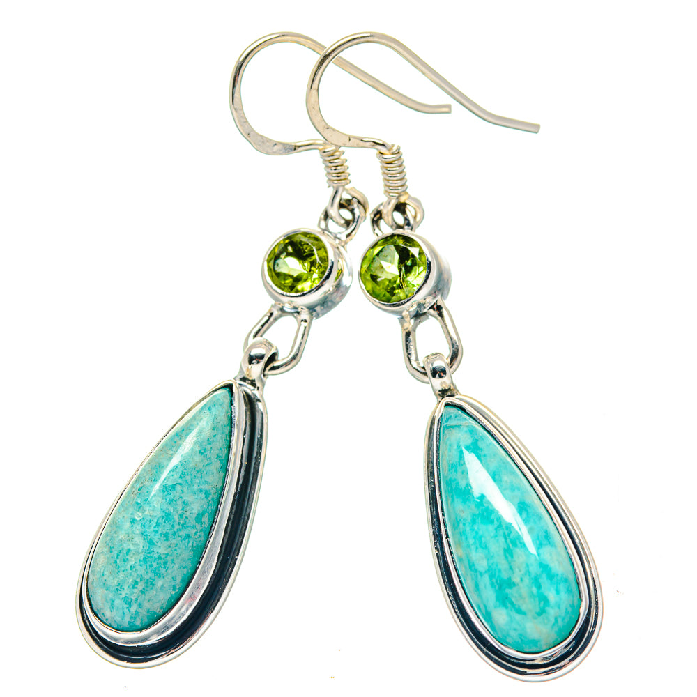 Amazonite Earrings handcrafted by Anasilvercos - EARR423563