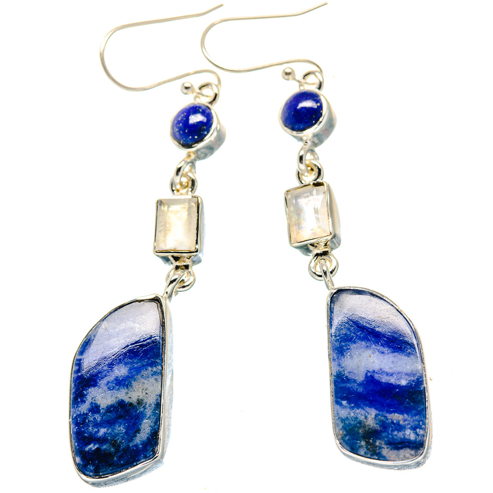 Sodalite Earrings handcrafted by Anasilvercos - EARR423566