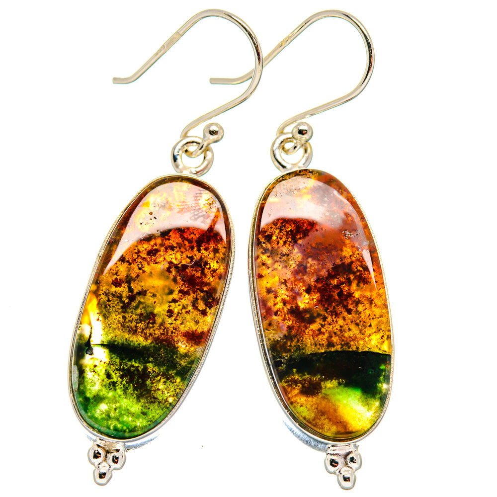 Bloodstone Earrings handcrafted by Anasilvercos - EARR423767