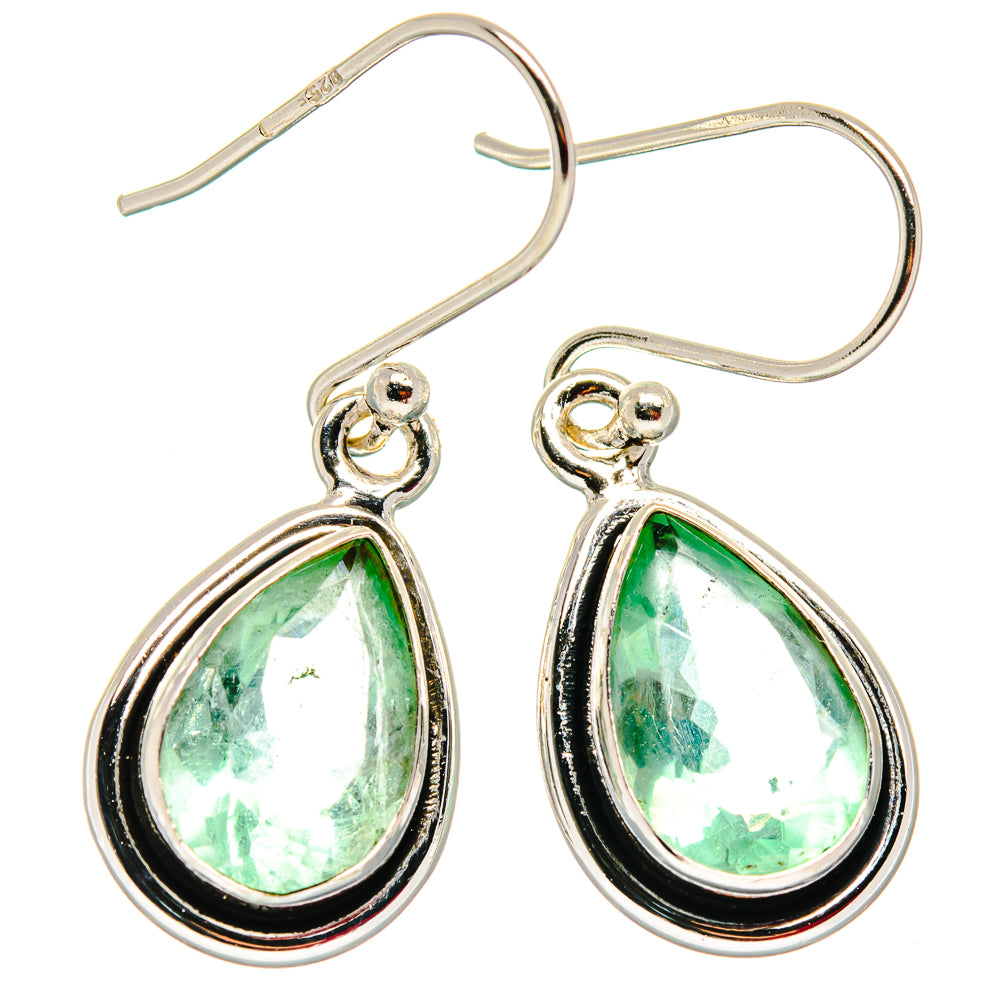Green Fluorite Earrings handcrafted by Anasilvercos - EARR423771