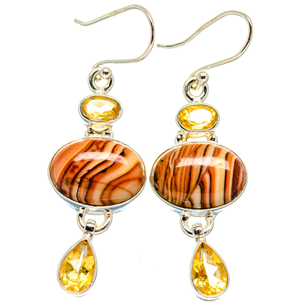 Imperial Jasper Earrings handcrafted by Anasilvercos - EARR423779