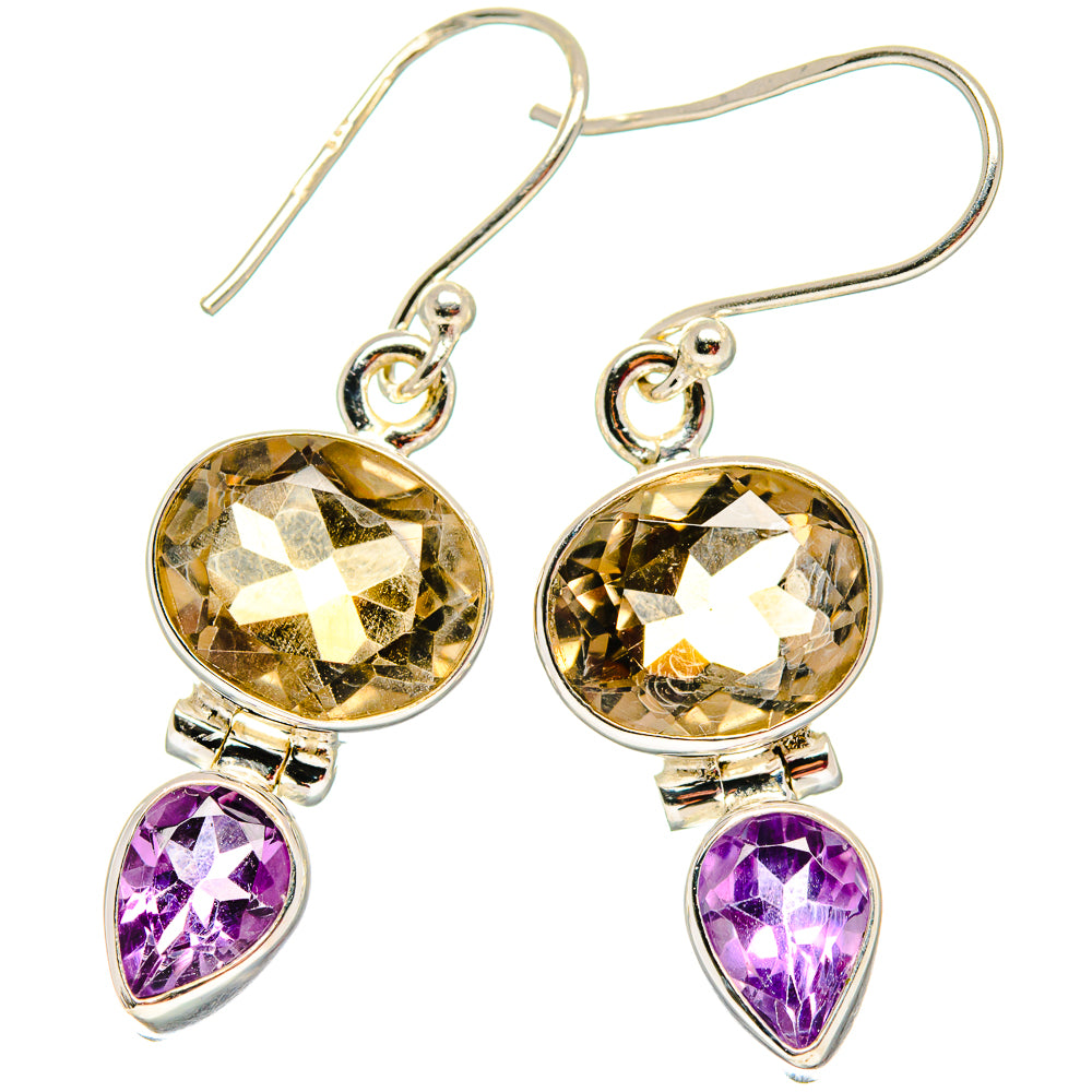 Smoky Quartz Earrings handcrafted by Anasilvercos - EARR423780